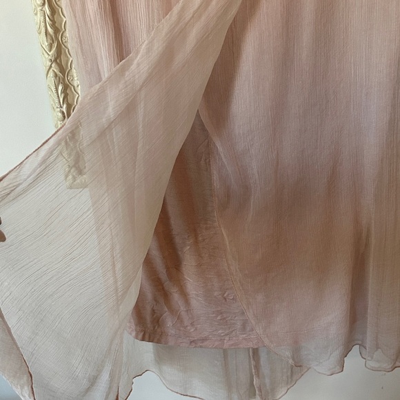 BELLAMBRA | Silk Tank Top Powder Pink Size Scoop Neck Viscose Lined - Picture 6 of 16